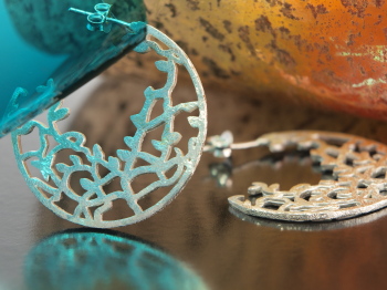 Brushed Sterling Silver Earrings